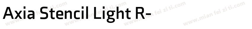 Axia Stencil Light R字体转换